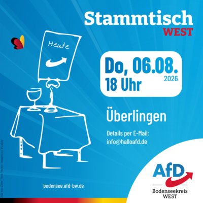 Event-Flyer Stammtisch West